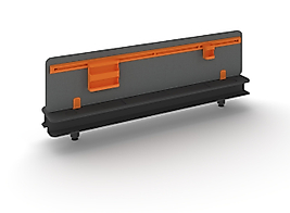 Bölücü Kumaş Panel Turuncu Metal